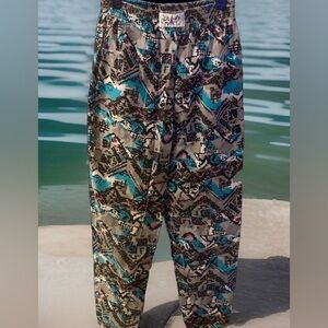 RARE! Vintage Y2K Lizardz surf/skater Baggy Pants Tapered Legs Men’s M/L